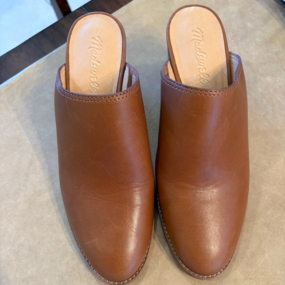 MADEWELL HARPER LEATHER MULES